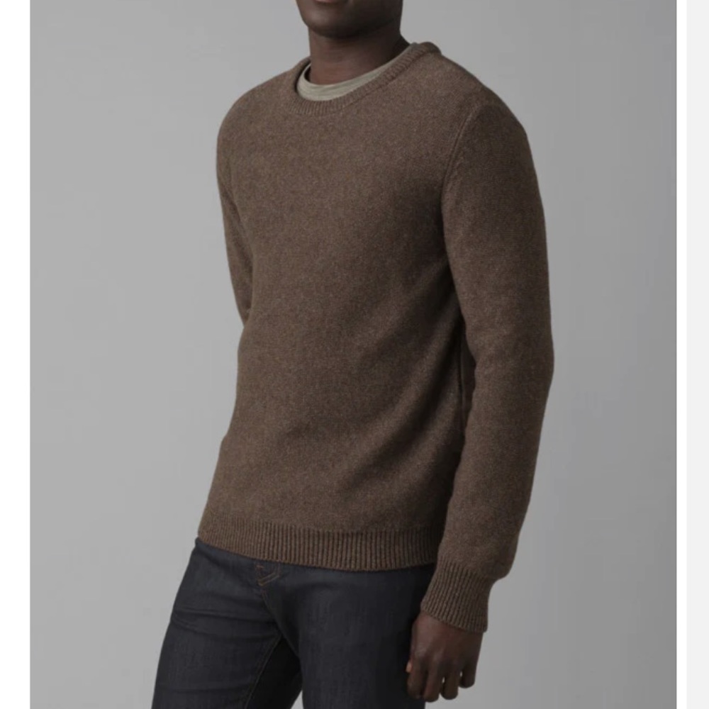 Prana Men’s North Loop Organic Cotton Sweater NEW